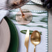 Placemat stitched edge Green Olive motif 235 47x36cm Teixits Vicens - FOODIES IN HEELS