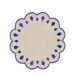Placemat Gotas embroidered blue 40cm - Placemats - Mariaida Home