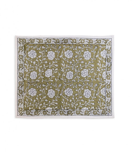 Placemat cotton Banna olive 45x35cm Jamini - -. FOODIES IN HEELS