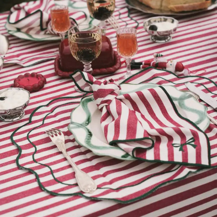 Placemat Noëline Burgundy 39x49cm (set van 2) - Placemats - Maison Dinette