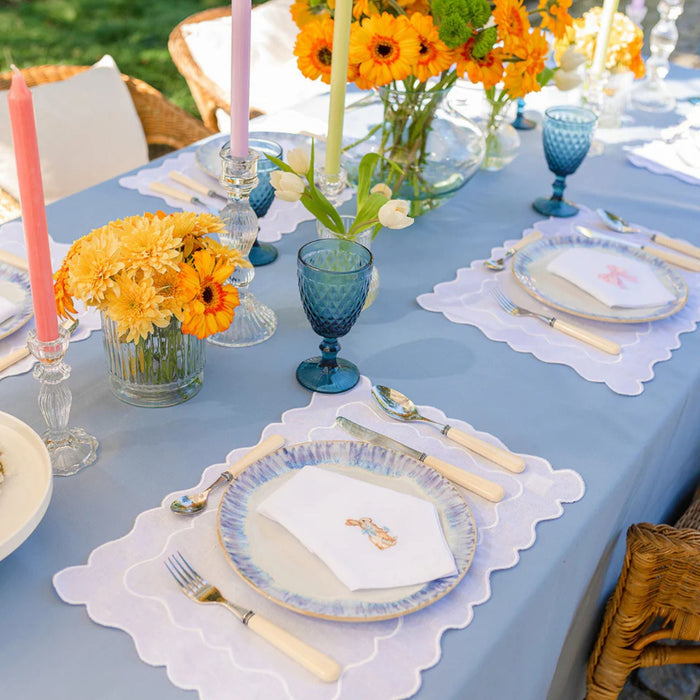 Placemat Ondulado White & White 35x50cm - Placemats - Mariaida Home