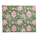 Placemats hand printed cotton green pink flower motif 40x50cm (set of 4) Les Ottomans - -. FOODIES IN HEELS