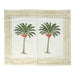 Placemats hand printed cotton green white palm tree 40x50cm (set of 4) Les Ottomans - -. FOODIES IN HEELS