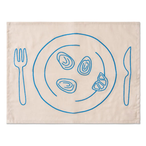 Placemats vis borden (set van 2) - Placemats - Kulu Club