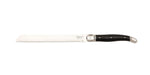 Premium Line bread knife black in wooden tray - Cutlery - Laguiole Style de Vie
