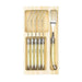 Premium Line forks pearl in wooden tray (set of 6) Laguiole Style de Vie - FOODIES IN HEELS