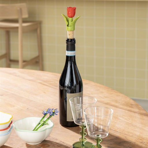 Red Tulip bottle stopper - Bottle stoppers - &Klevering