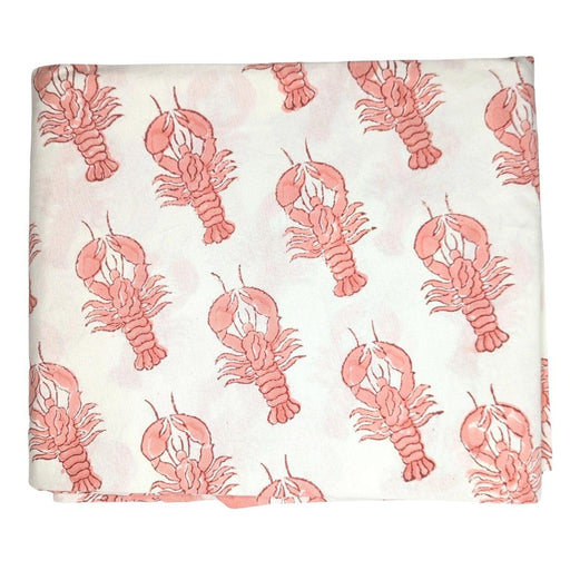 Round tablecloth Lobster Coral 220cm LNH - FOODIES IN HEELS