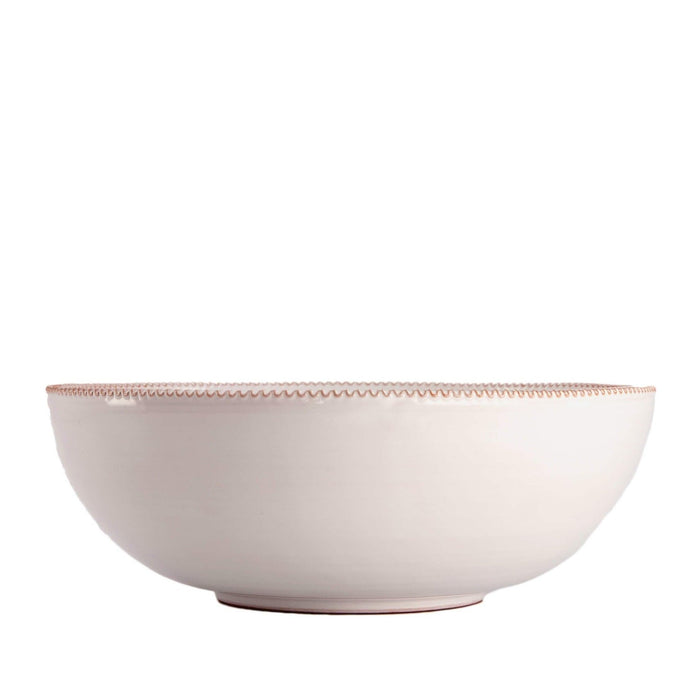 Salad Bowl Pizzolato Bianco 24cm - Salad bowls - Enza Fasano