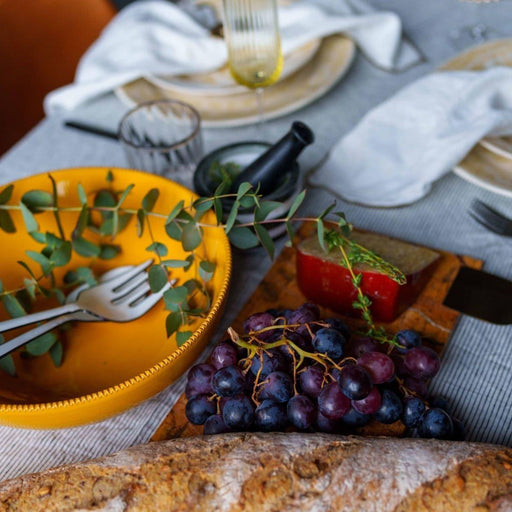Salad Bowl Pizzolato Mustard 28cm - Salad bowls - Enza Fasano