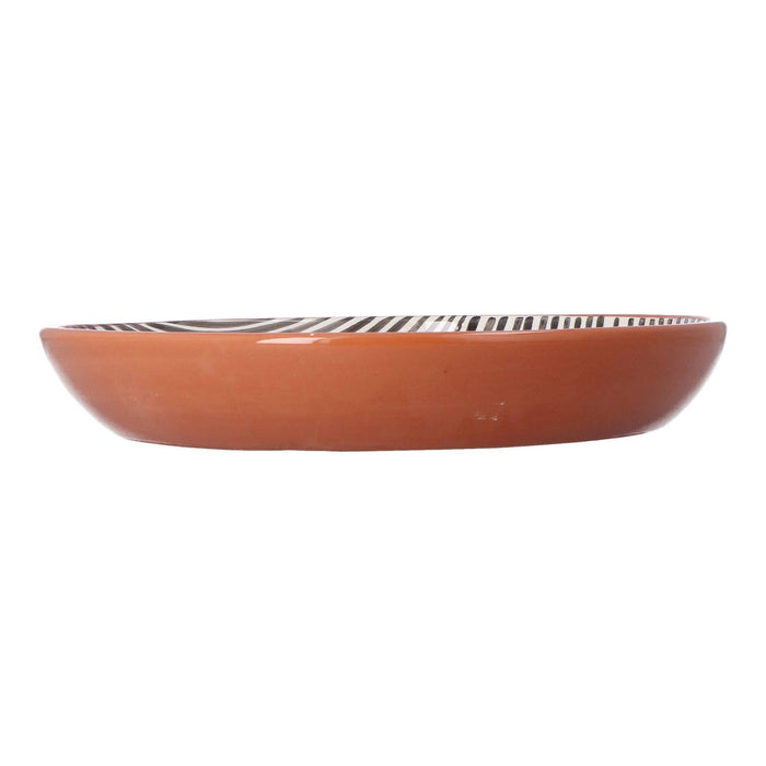 bowl with narrow stripe pattern black 27cm Casa Cubista - FOODIES IN HEELS