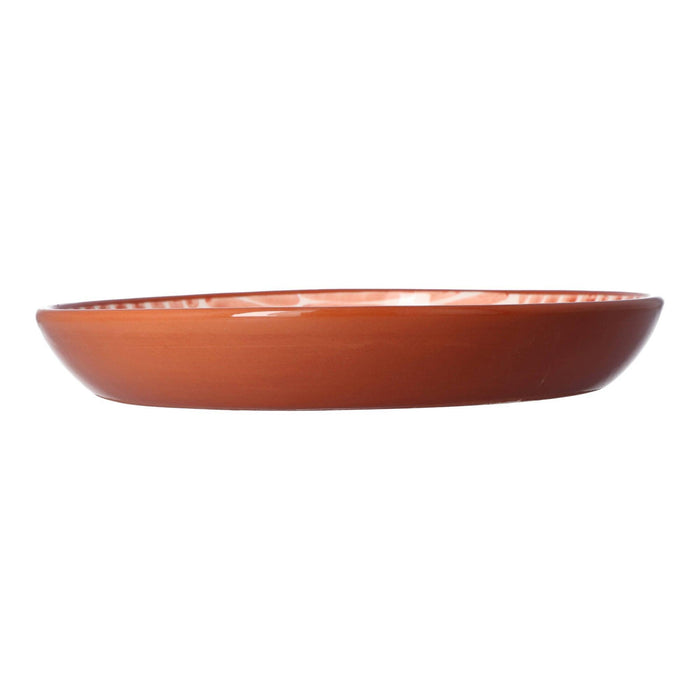 bowl with stripe pattern terracotta 27cm Casa Cubista - FOODIES IN HEELS