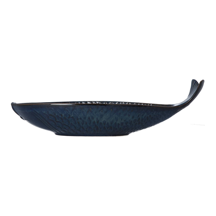 Schaal Vis Bleu Abysse 40x19cm - Schalen - Gresnovo
