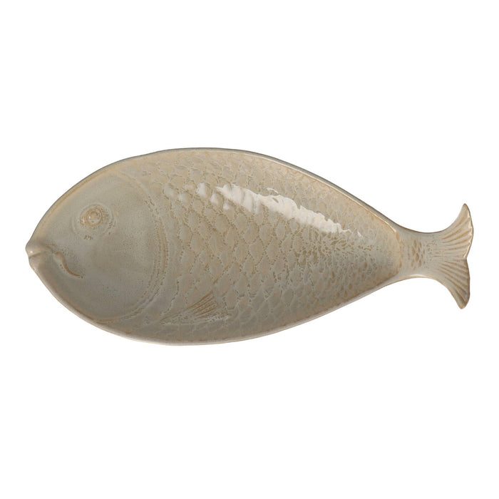 Schaal Vis Creme d'Argile 40x19cm - Schalen - Gresnovo
