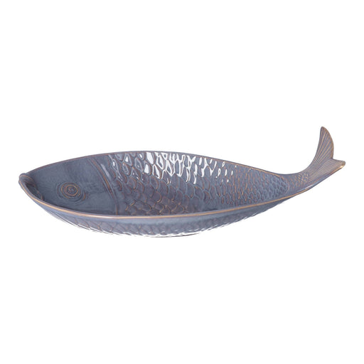 Schaal Vis Gris d'Orage 40x19cm - Schalen - Gresnovo
