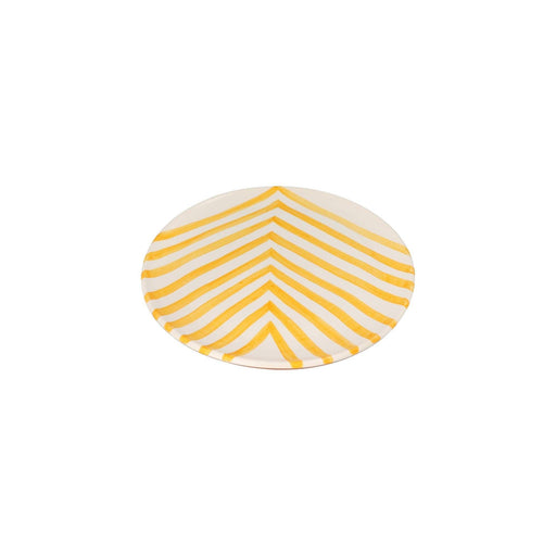 Serving tray with chevron pattern yellow 40cm Casa Cubista - -. FOODIES IN HEELS