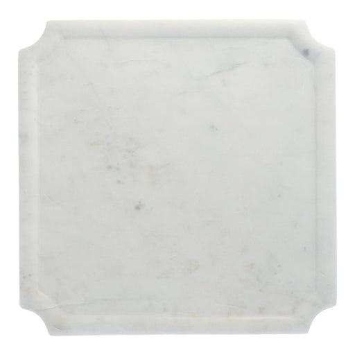 Serveerplateau wit marmer 31x31cm - Borrelplateaus - Be Home