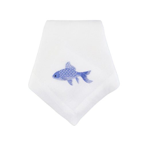 Napkin Blue Fish embroidered 45x45cm The Aida Home Living - FOODIES IN HEELS