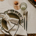 Napkin Bourdon Canvas Mimi - Blanc & Bourdon Noir (set of 6) - Napkins - Maison de Vacances