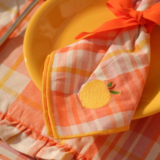 Napkin Delvaux Papaya 40cm (set of 2) - Napkins - Maison Dinette