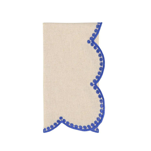Napkin Gotas embroidered blue 45x45cm The Aida Home Living - FOODIES IN HEELS