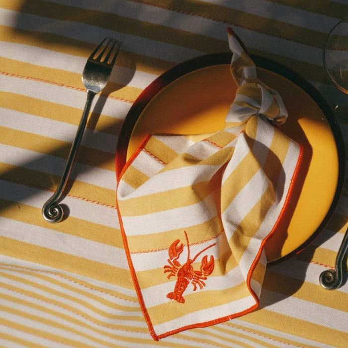 Napkin Margritte Yellow 40cm (set of 2) - Napkins - Maison Dinette