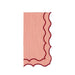 Napkin Navy embroidered salmon pink with red 45x45cm - Napkins - Mariaida Home