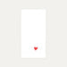 Napkin Red Heart embroidered 45x45cm - Napkins - Mariaida Home