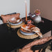 Servet Vintage Vichy - Terracotta & Bourdon Terracotta (set van 6) - Servetten - Maison de Vacances