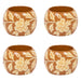 Napkin ring floral print brown (set of 4) À la - -. FOODIES IN HEELS