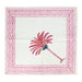 Napkins hand printed cotton pink white palm tree 40x40cm (set of 4) Les Ottomans - -. FOODIES IN HEELS
