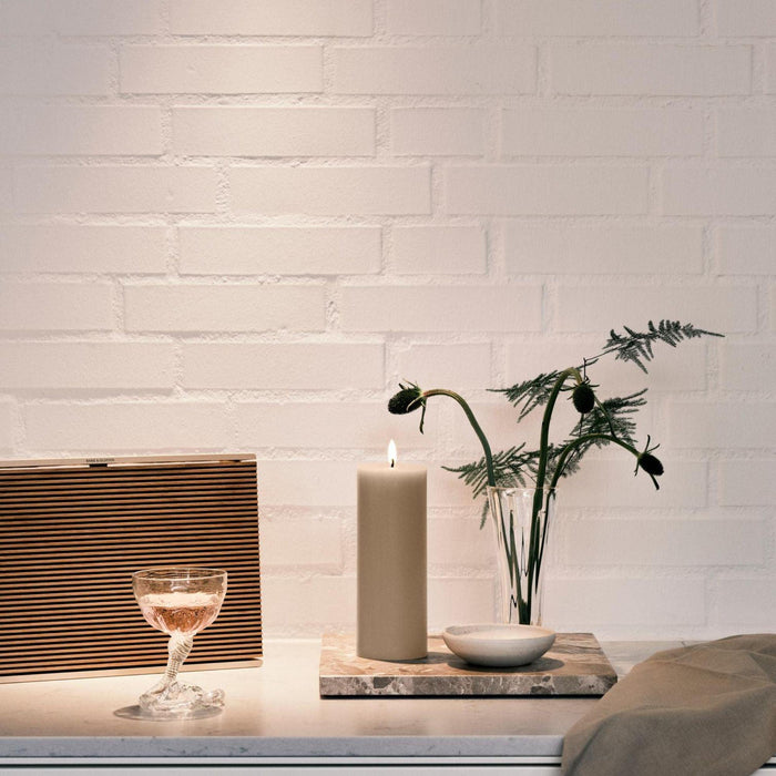 Globe candle 10cm Ice Latte LED - Candles - Ester & Erik