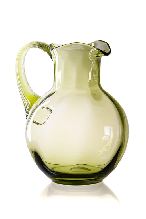 Swirl Carafe 2L olive green - Carafes glass - Anna von Lipa