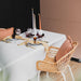 Tablecloth Bourdon Canvas Mimi - Blanc & Bourdon Khaki 170x300cm Maison de Vacances -. FOODIES IN HEELS