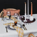 Tablecloth Bourdon Canvas Mimi - Blanc & Bourdon Noir 170x350cm Maison de Vacances -. FOODIES IN HEELS