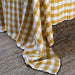 Tablecloth Bourdon Canvas Mimi Vichy - Vichy Ocre & Bourdon Noir 145x300cm Maison de Vacances -. FOODIES IN HEELS