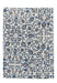 Tablecloth handprinted cotton blue beige motif 250x150cm Les Ottomans - FOODIES IN HEELS