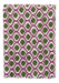 Tablecloth handprinted cotton brown purple motif 250x150cm - Tablecloths - Les Ottomans
