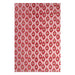 Tablecloth handprinted red pink motif 250x150cm - Tablecloths - Les Ottomans