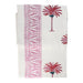 Tablecloth handprinted pink white palm tree 250x150cm Les Ottomans - -. FOODIES IN HEELS