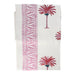Tablecloth handprinted pink white palm tree 250x150cm - Tablecloths - Les Ottomans