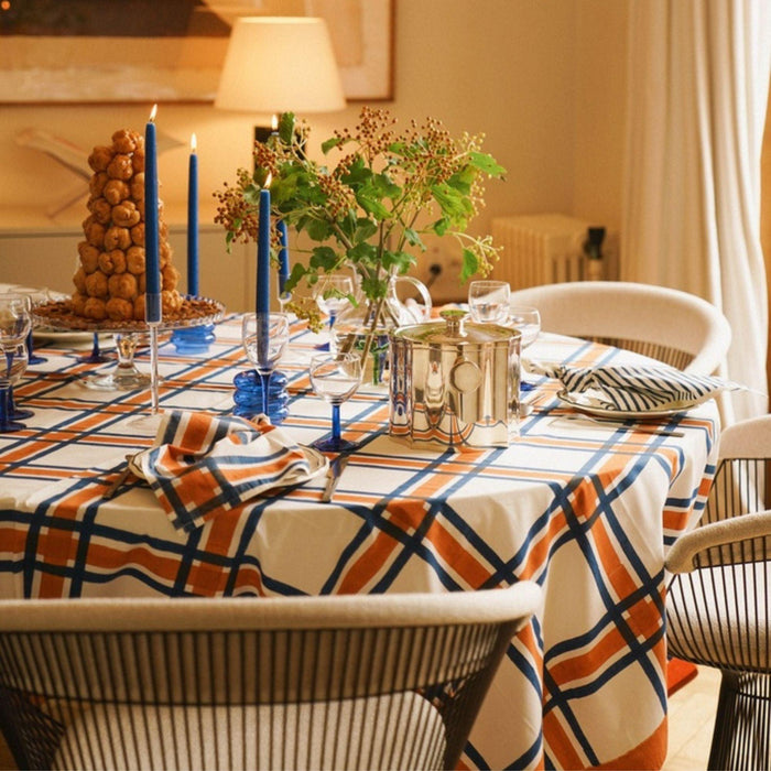 Tablecloth Hockney Rust 170x360cm - Tablecloths - Maison Dinette
