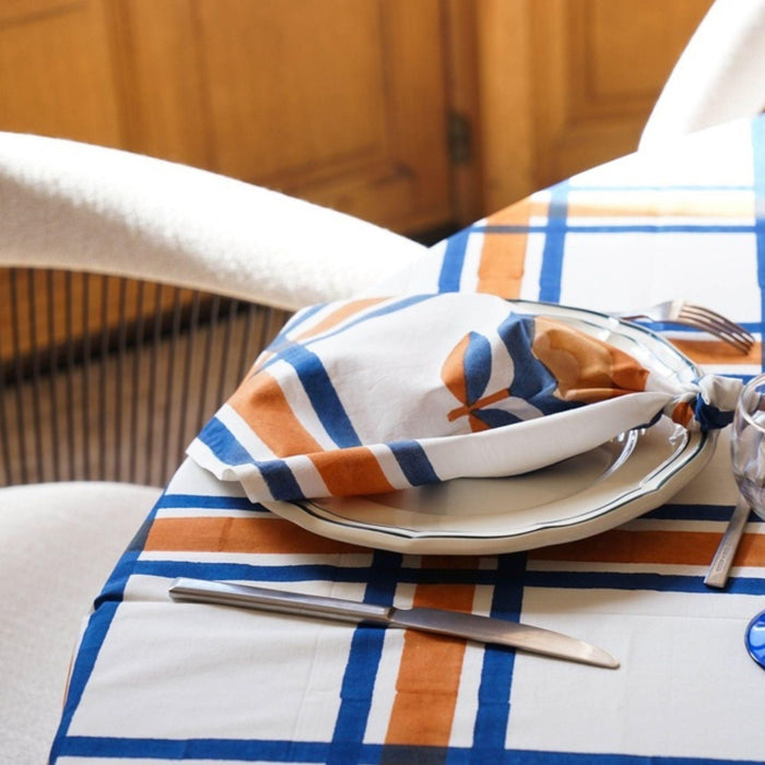 Tablecloth Hockney Rust 170x360cm - Tablecloths - Maison Dinette
