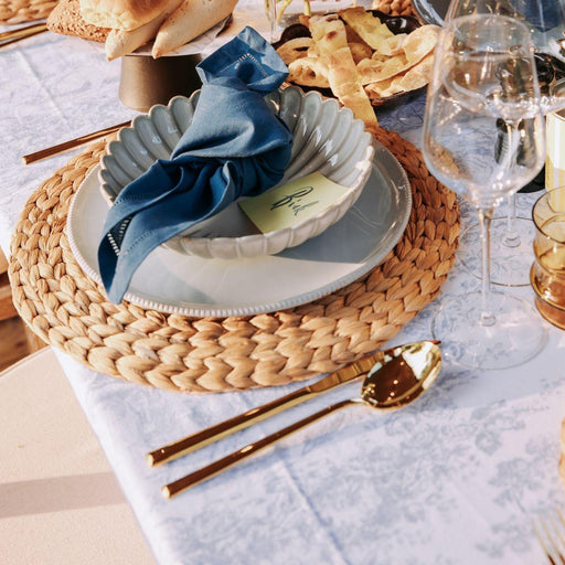 Tablecloth cotton sky blue 160x300cm - Tablecloths - La Cuca