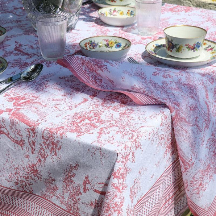 Tablecloth cotton pink 160x300cm La Cuca - FOODIES IN HEELS