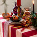 Tafelkleed Leya Streep rood en roze 150x250cm - Tafelkleden - Byon