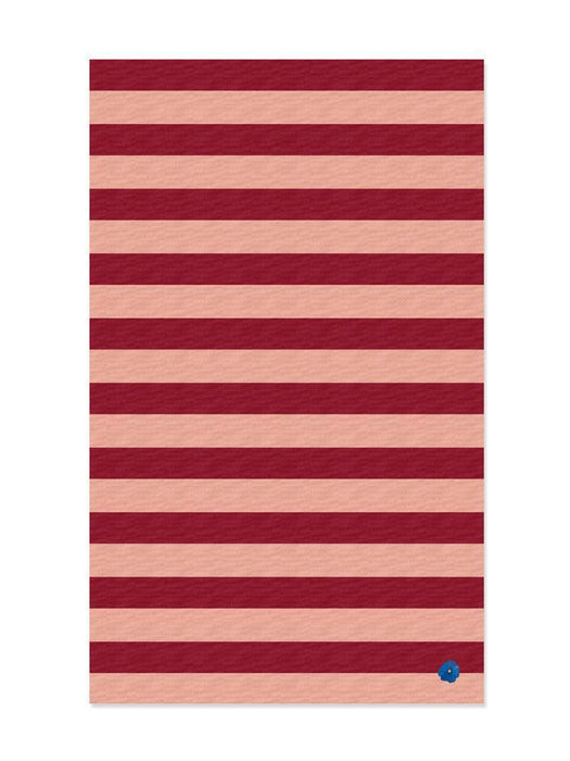 Tafelkleed Leya Streep rood en roze 150x250cm - Tafelkleden - Byon