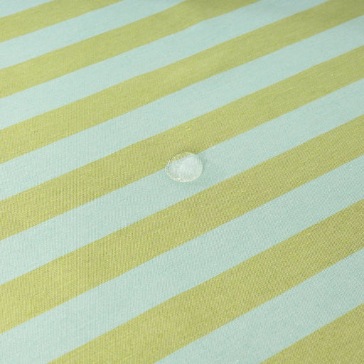 Tablecloth Maglia Raya pistachio with turquoise stripe 160x300cm - Tablecloths - Muaré