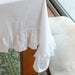 Tablecloth Ruffle ivory white 150x300cm - Tablecloths - Mariaida Home
