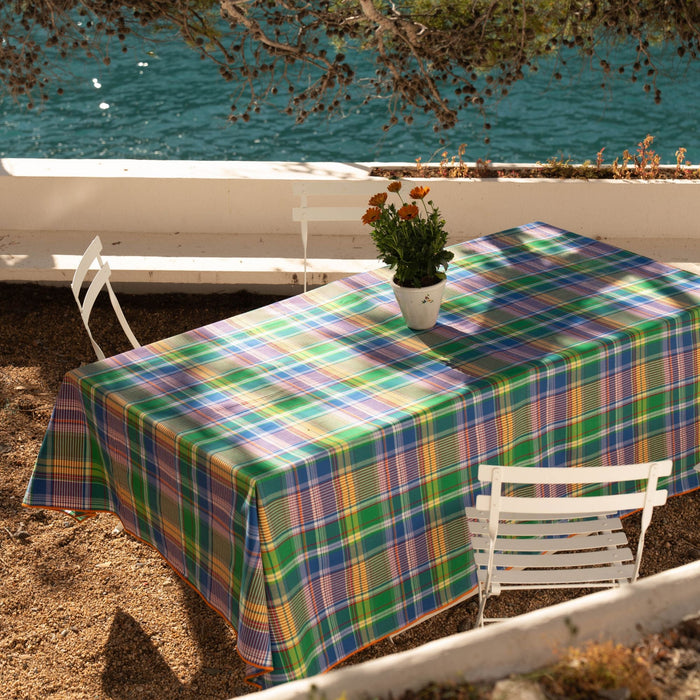Tablecloth Stella Blue 170x360cm - Tablecloths - Maison Dinette